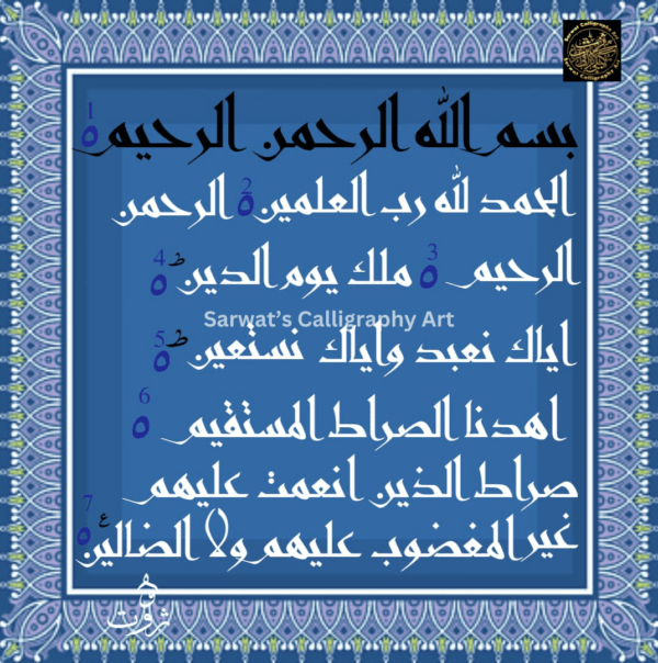 Surah-e-Fateha (frame)
